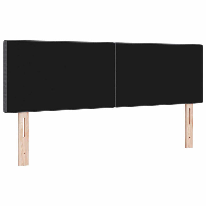 Hovedgærde Mørkegrå 144 cm Velourstof