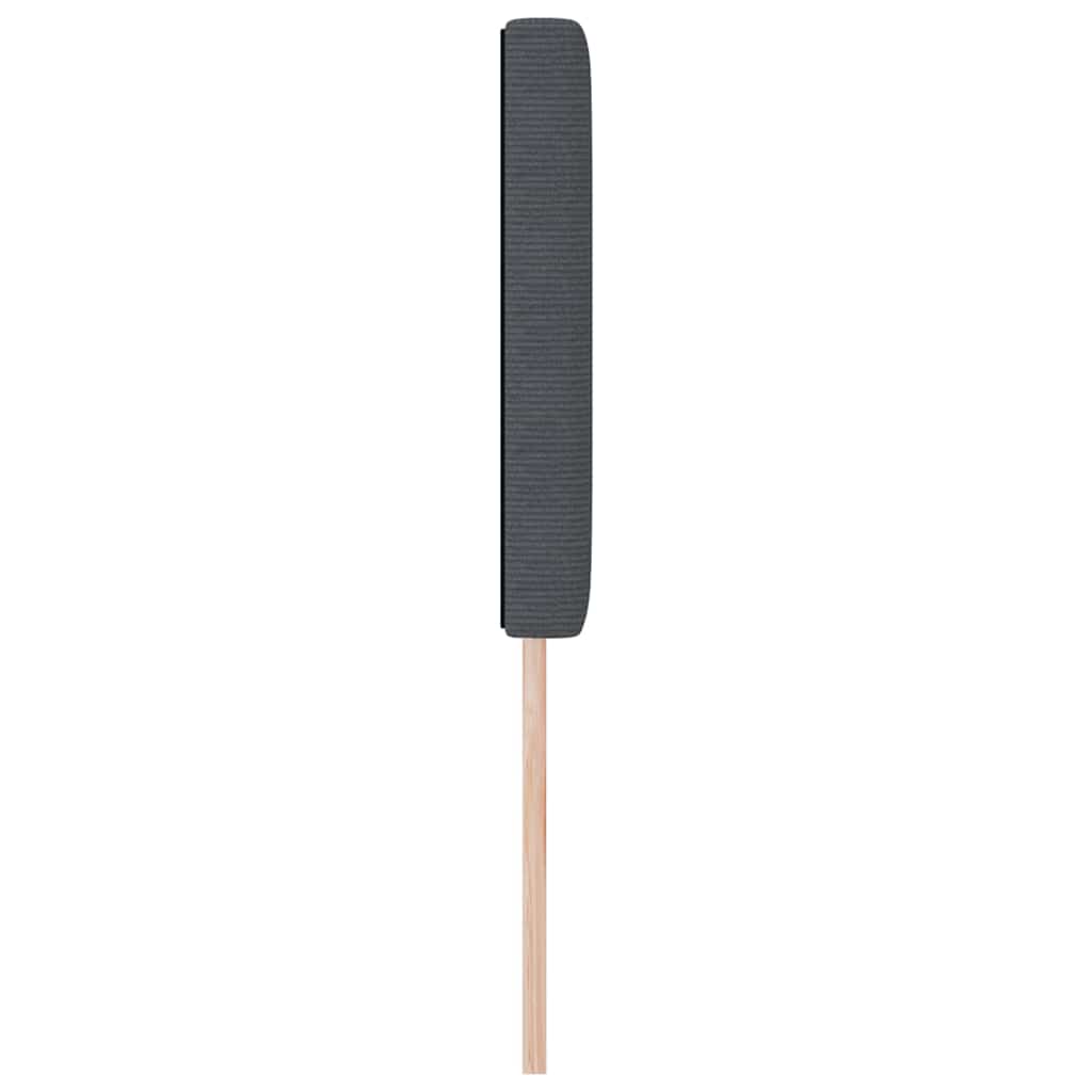 Hovedgærde Mørkegrå 144 cm Velourstof