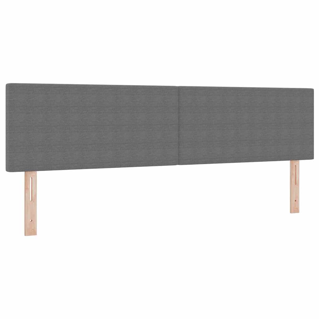 Hovedgærde Lysegrå 180 cm Velourstof