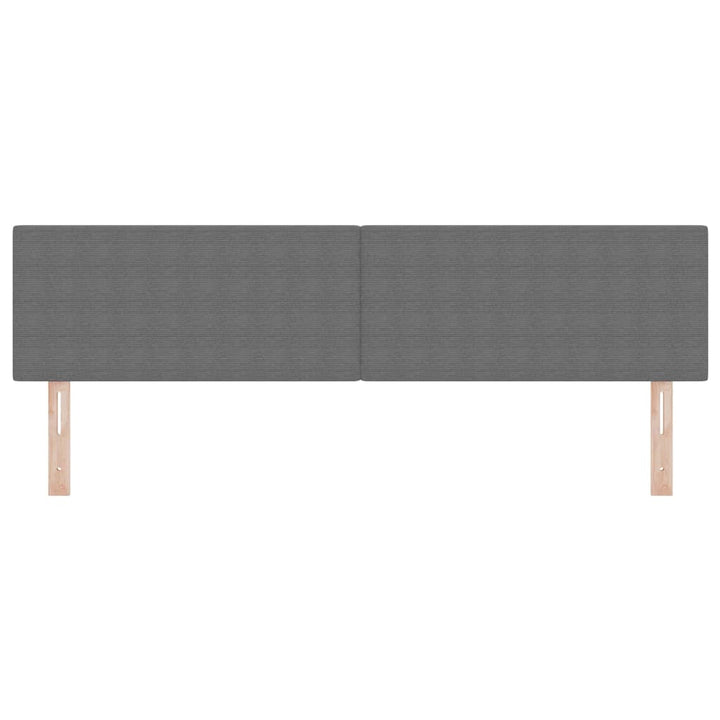 Hovedgærde Lysegrå 180 cm Velourstof