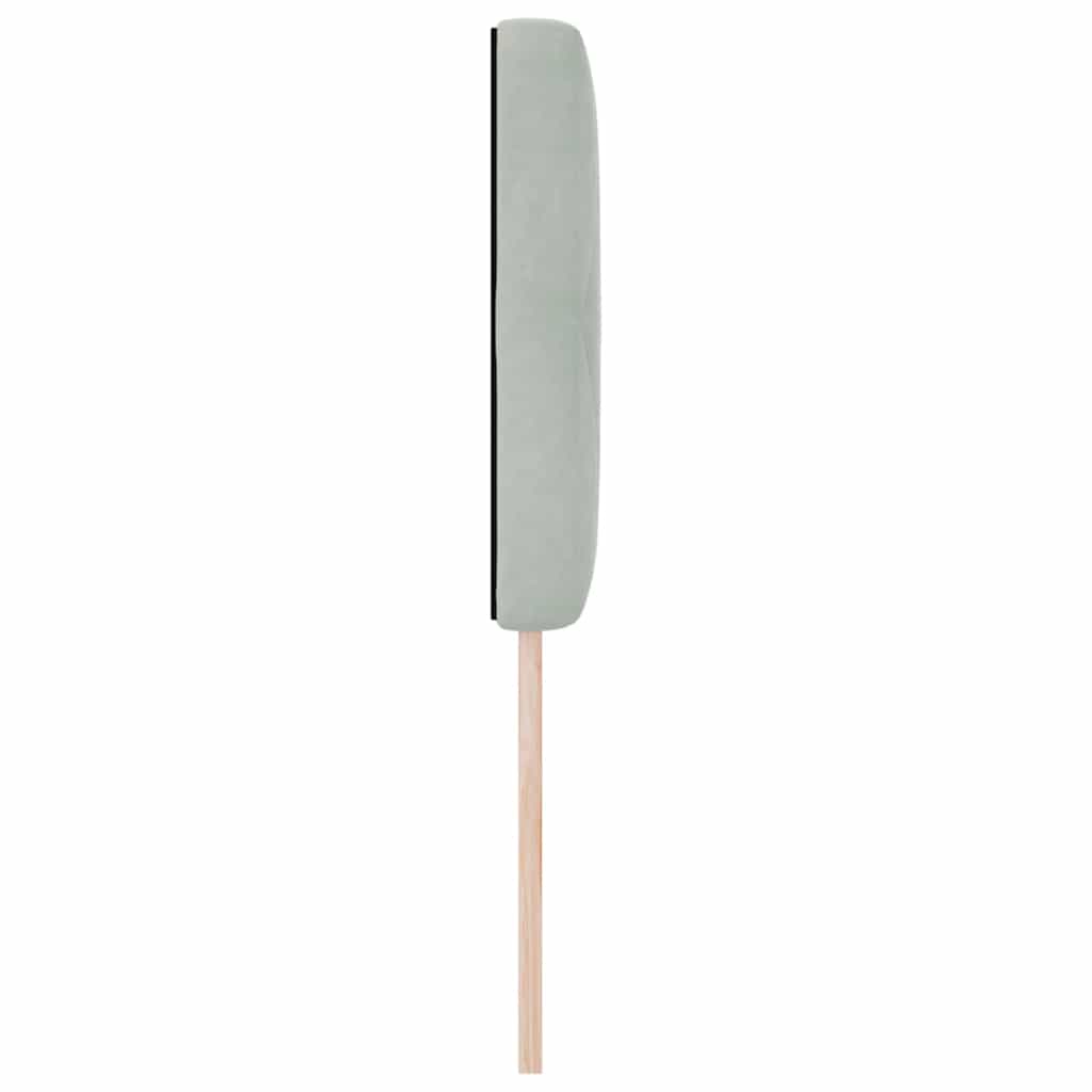 Hovedgærde Lysegrå 80 cm Fløjl