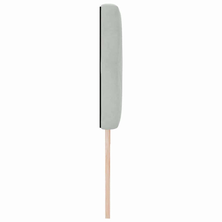 Hovedgærde Lysegrå 180 cm Fløjl
