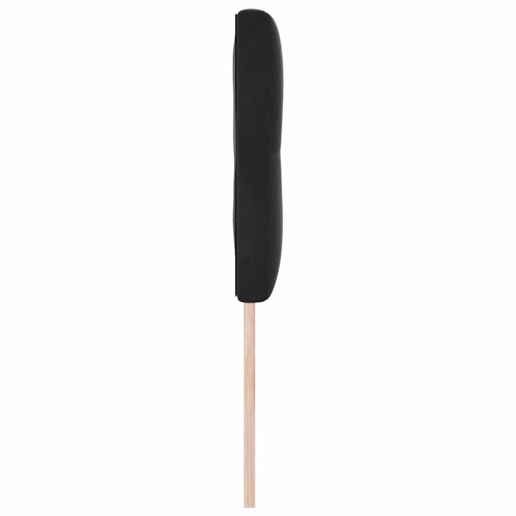 Hovedgærde Sort 144 cm Fløjl