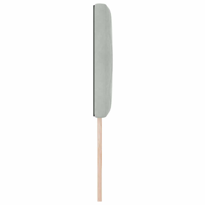 Hovedgærde Lysegrå 80 cm Fløjl