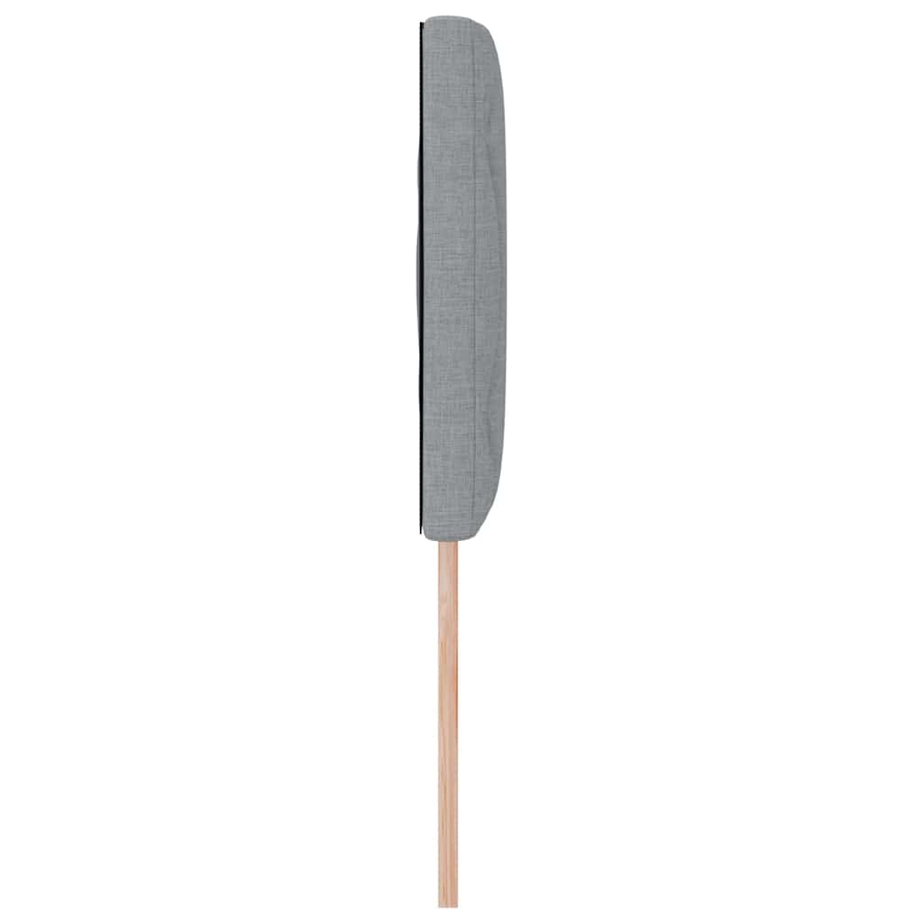 Hovedgærde Lysegrå 144 cm Stof