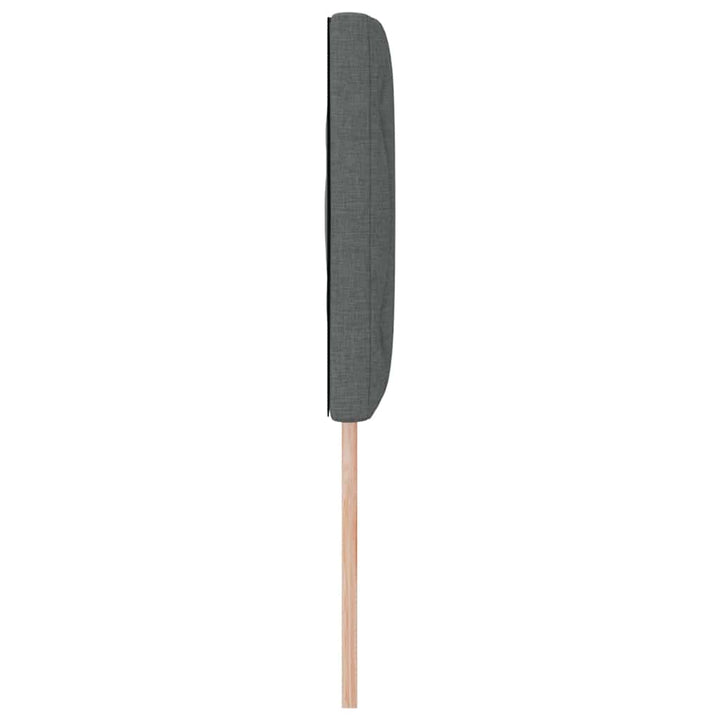 Hovedgærde Mørkegrå 144 cm Stof
