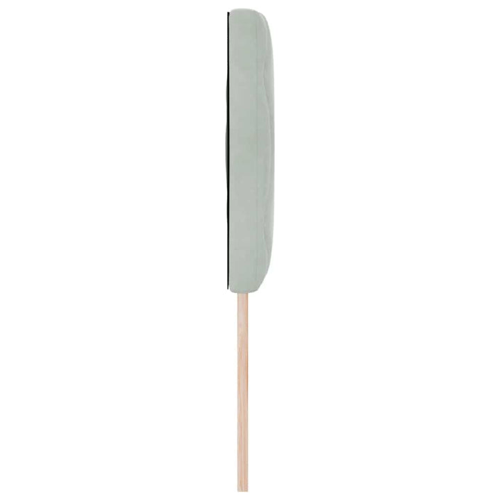 Hovedgærde Lysegrå 160 cm Fløjl