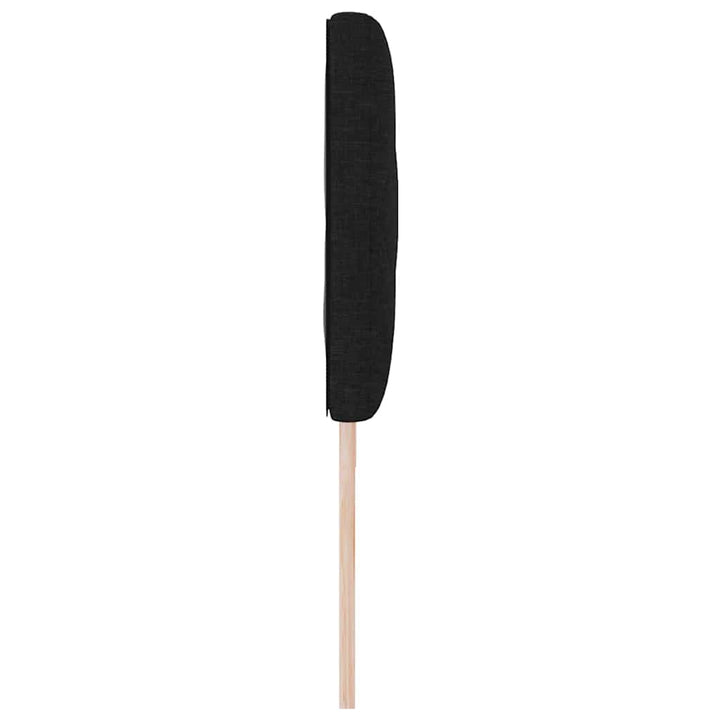 Hovedgærde Sort 180 cm Stof