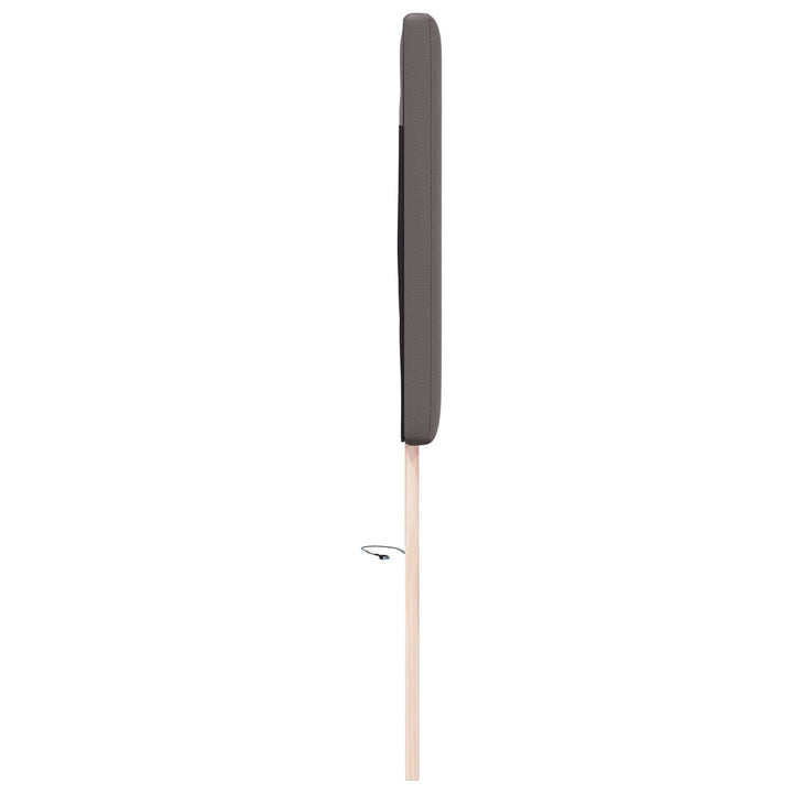 LED sengegavl Grå 160 cm Faux læder