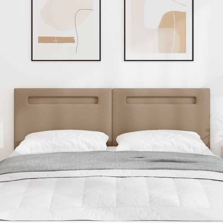 LED sengegavl Cappuccino 160 cm Faux læder