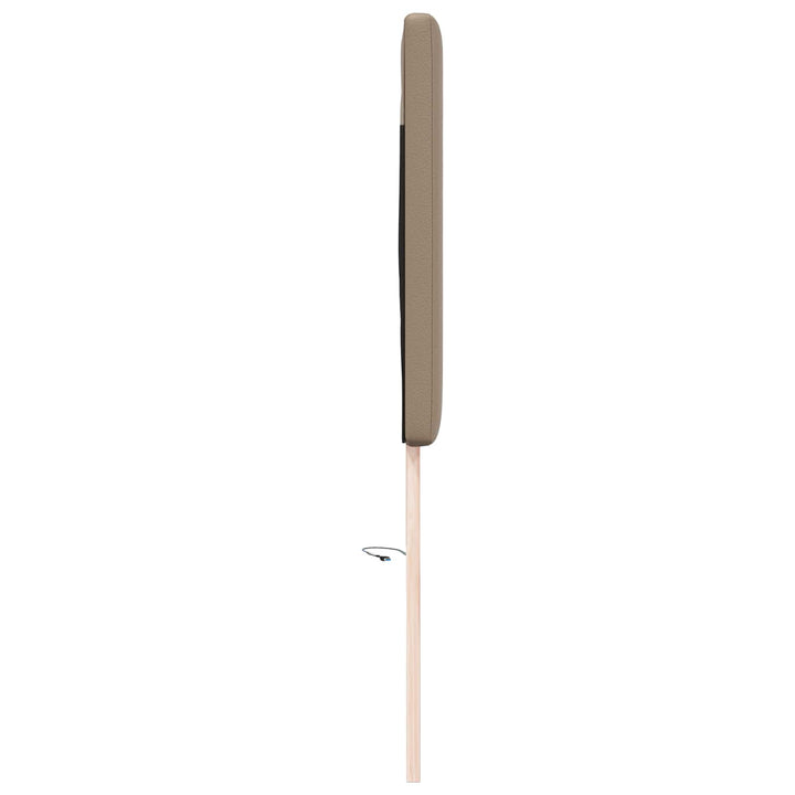 LED sengegavl Cappuccino 160 cm Faux læder
