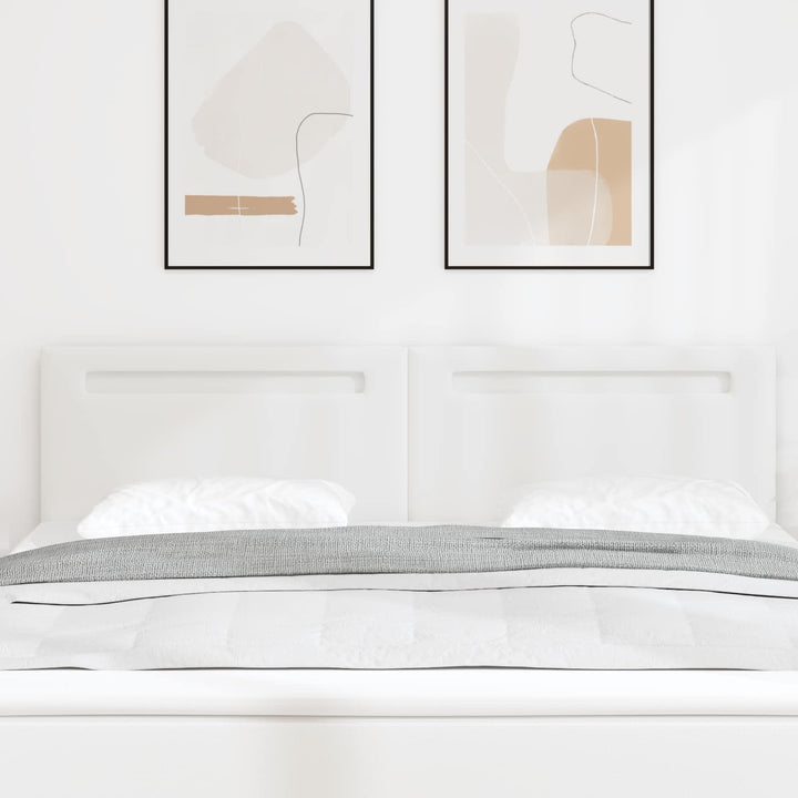 LED sengegavl Hvid 180 cm Faux læder