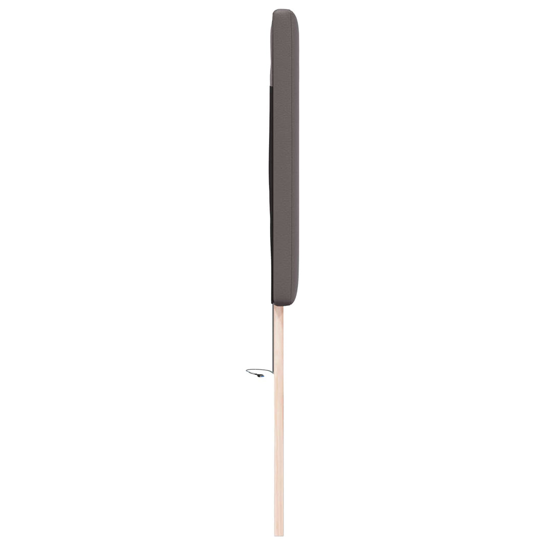 LED sengegavl Grå 180 cm Faux læder