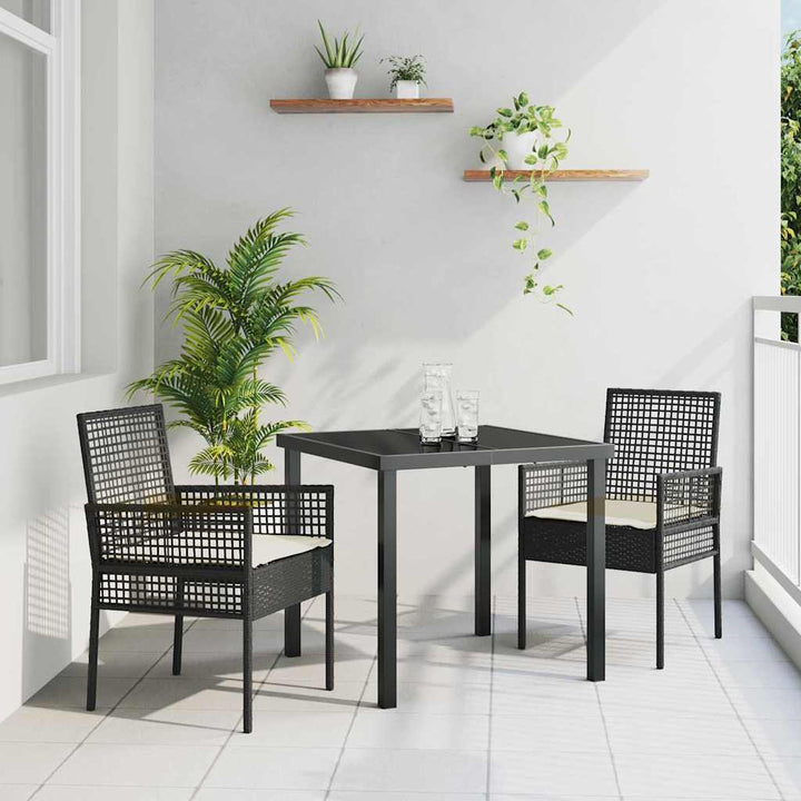 Have Stol 2 stk. Sort polyrattan