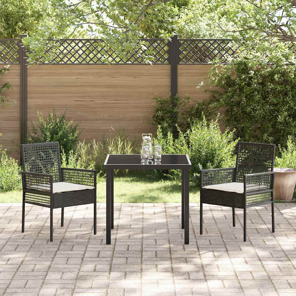 Have Stol 2 stk. Sort polyrattan