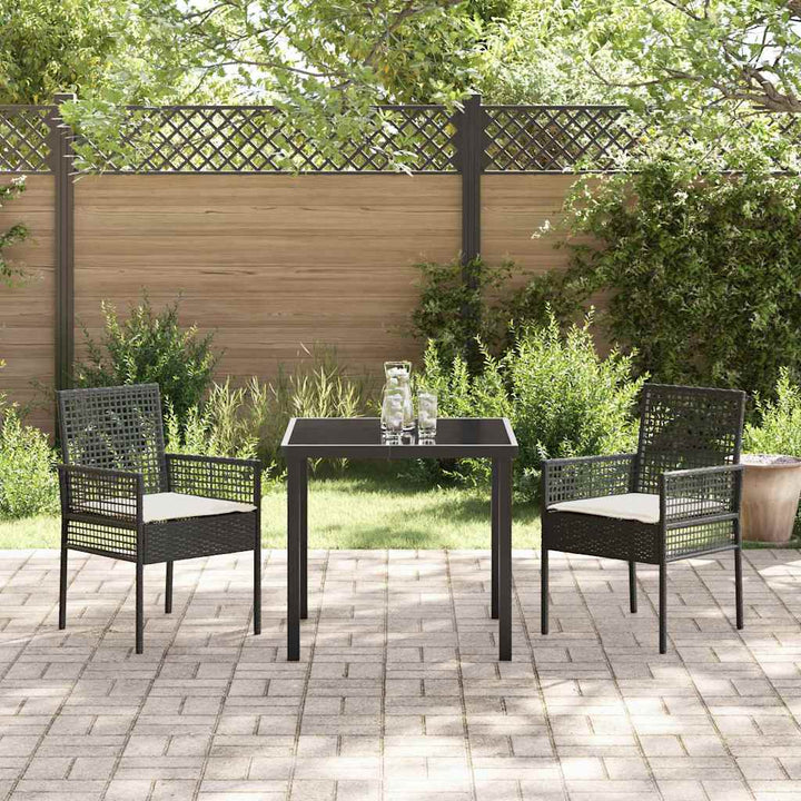 Have Stol 2 stk. Sort polyrattan