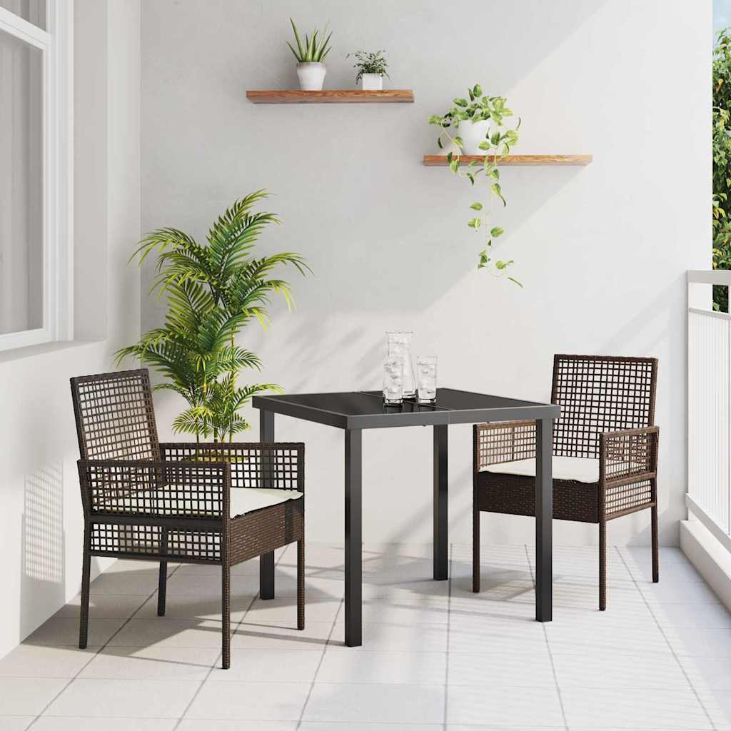 Have Stol 2 stk. Brun polyrattan