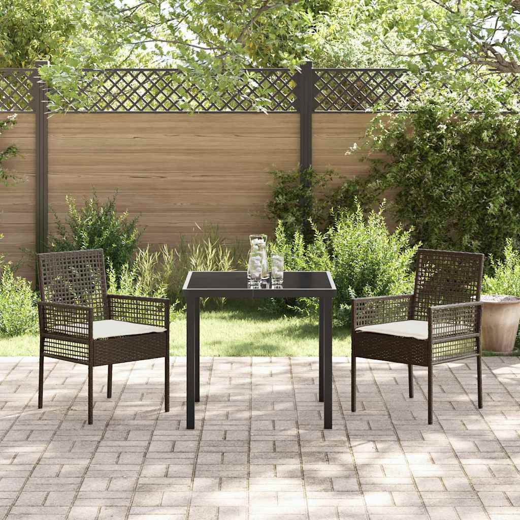 Have Stol 2 stk. Brun polyrattan