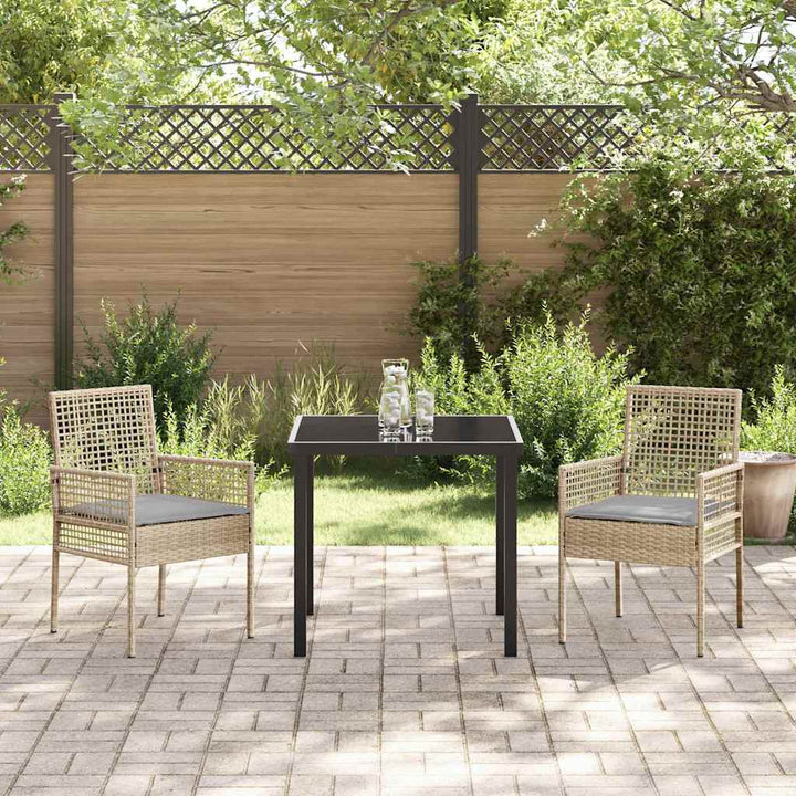 Have Stol 2 stk. Beige polyrattan