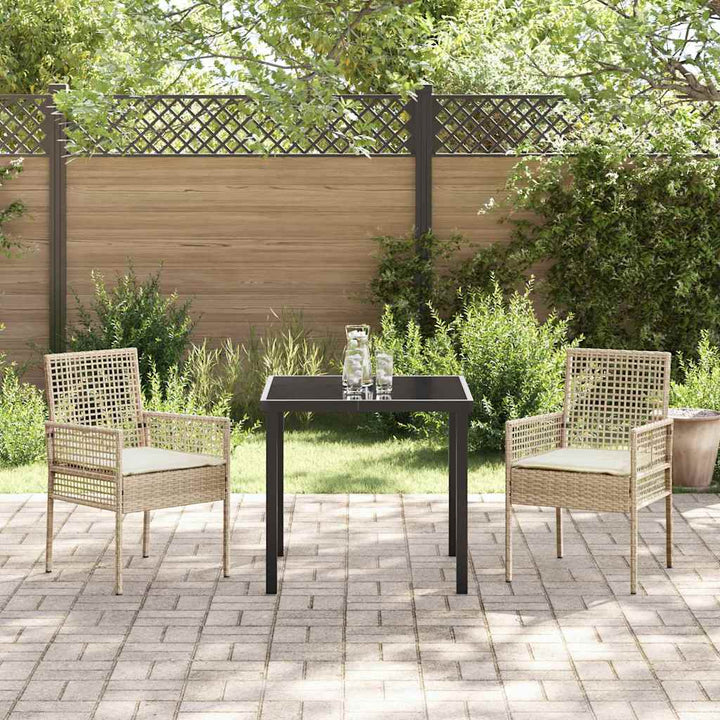 Have Stol 2 stk. Beige polyrattan