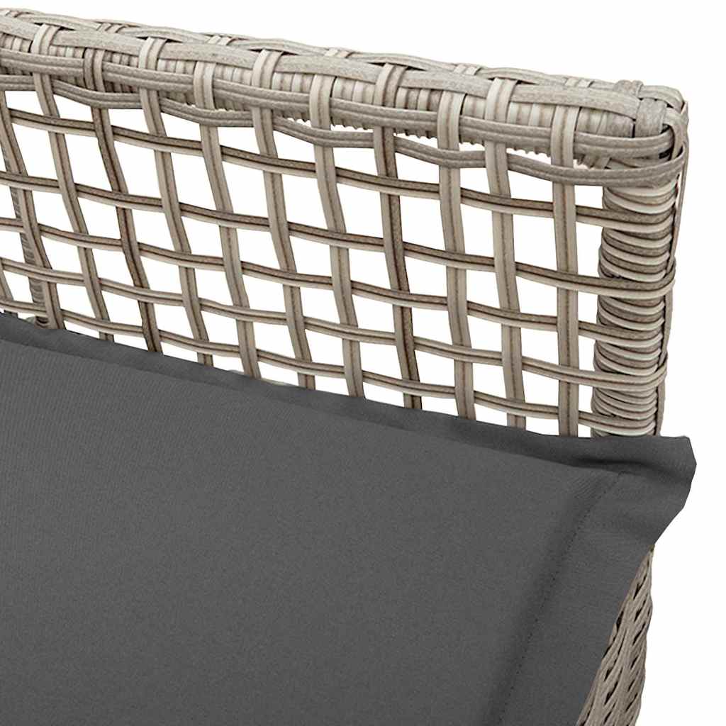 Have Stol 2 stk. Lysegrå polyrattan