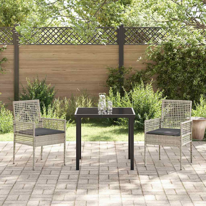 Have Stol 2 stk. Lysegrå polyrattan