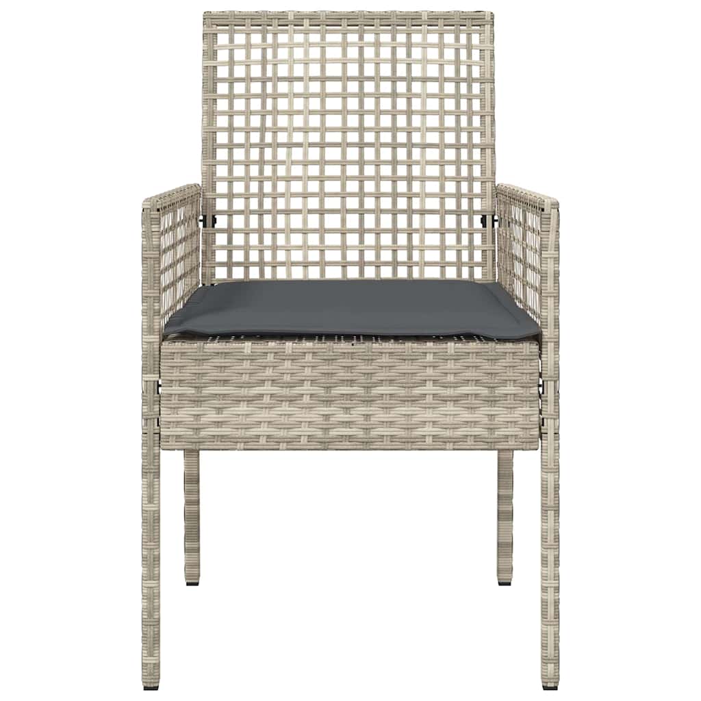Have Stol 2 stk. Lysegrå polyrattan