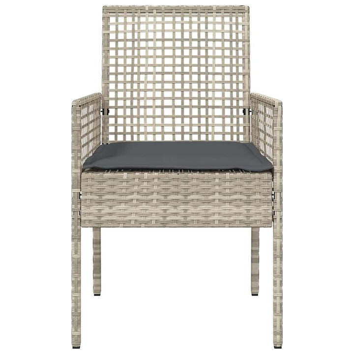 Have Stol 2 stk. Lysegrå polyrattan