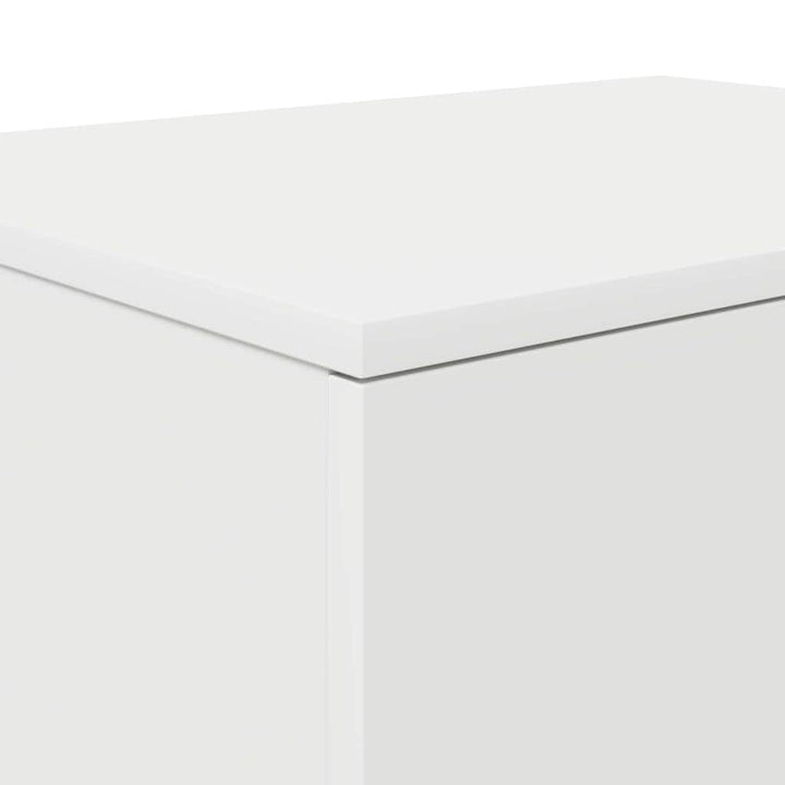 Opbevaringsskab 2 pcs Hvid 127 x 41 x 40 cm Konstrueret træ