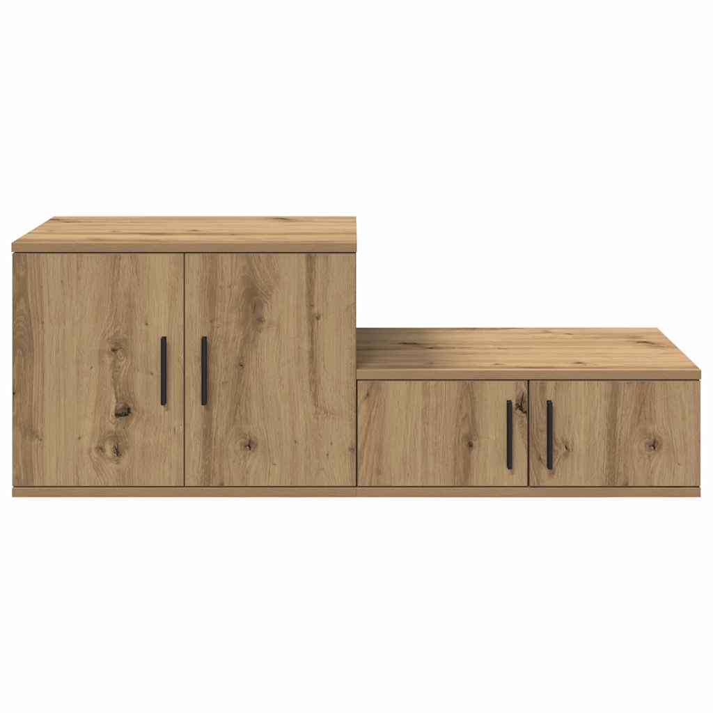 Opbevaringsskab 2 pcs Artisan Egetræ 127 x 41 x 40 cm