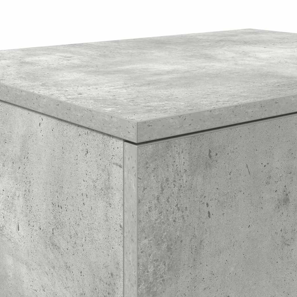 Opbevaringsskab 2 pcs Beton Grå 118 x 41 x 40 cm