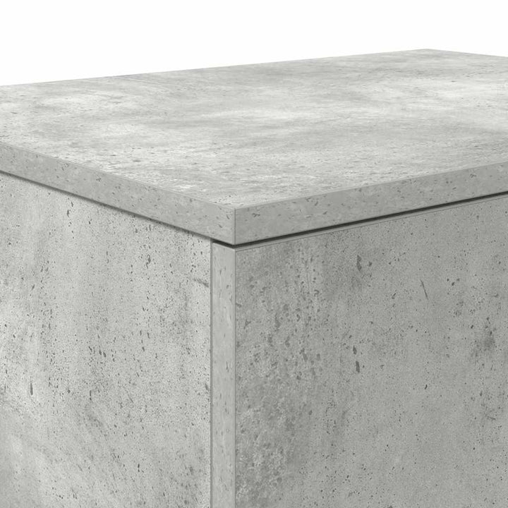 Opbevaringsskab 2 pcs Beton Grå 118 x 41 x 40 cm