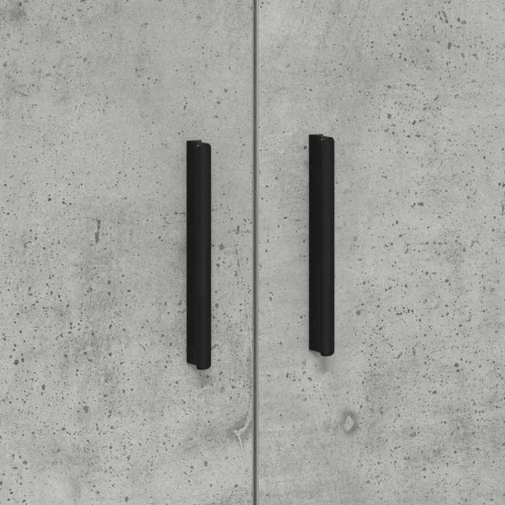 Opbevaringsskab 2 pcs Beton Grå 118 x 41 x 40 cm