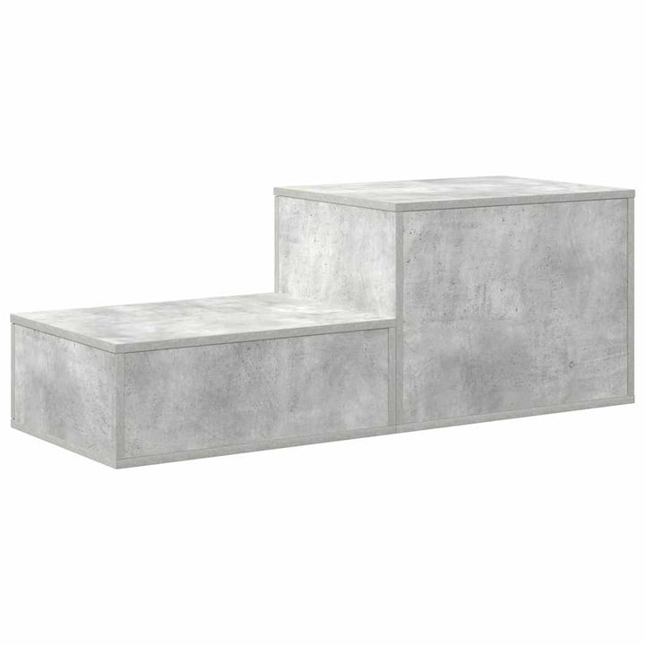 Opbevaringsskab 2 pcs Beton Grå 118 x 41 x 40 cm