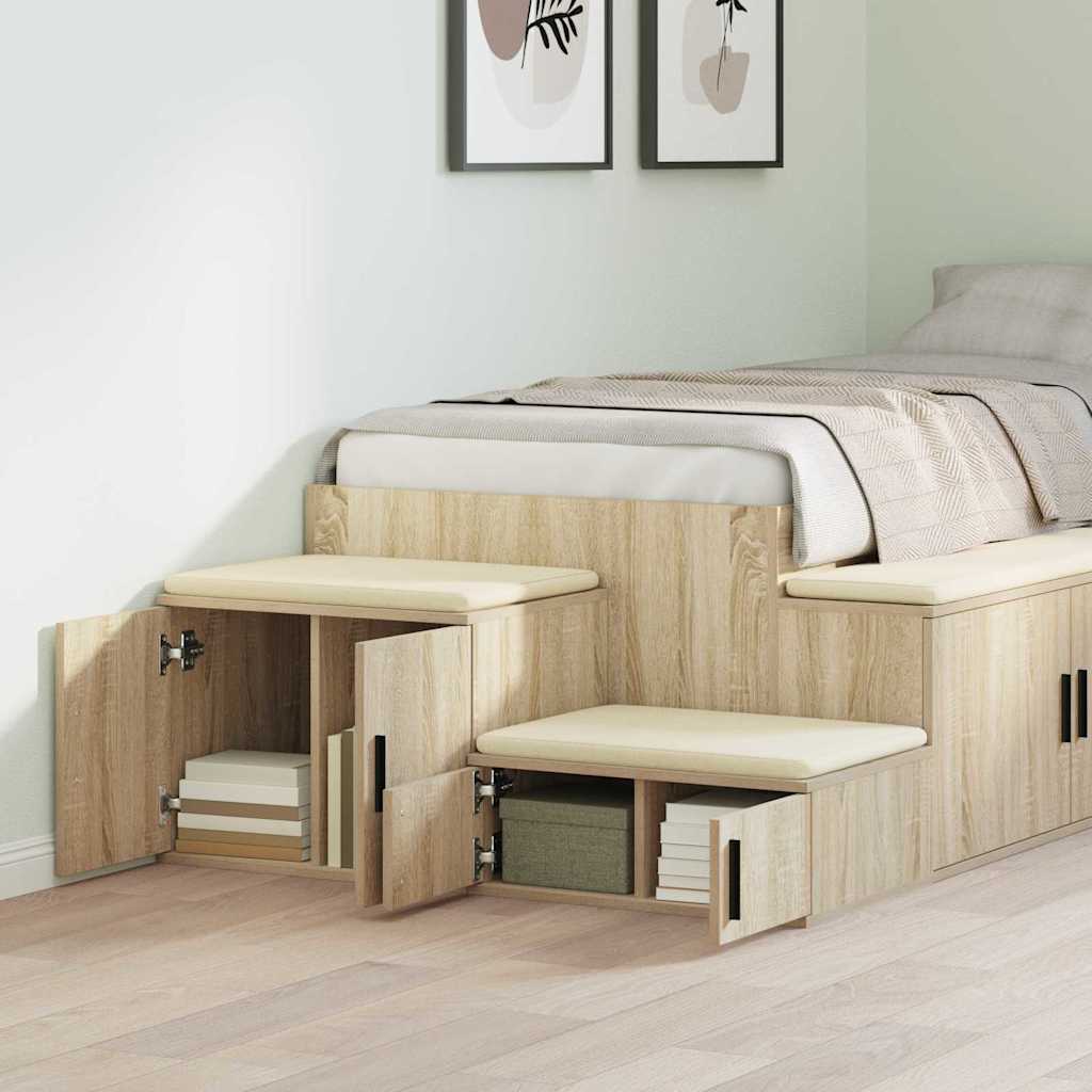 Opbevaringsskab 2 pcs Sonoma eg 108 x 41 x 40 cm