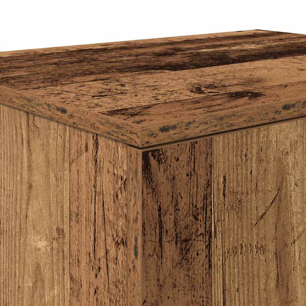 Opbevaringsskab 2 pcs Gammelt træ 108 x 41 x 40 cm