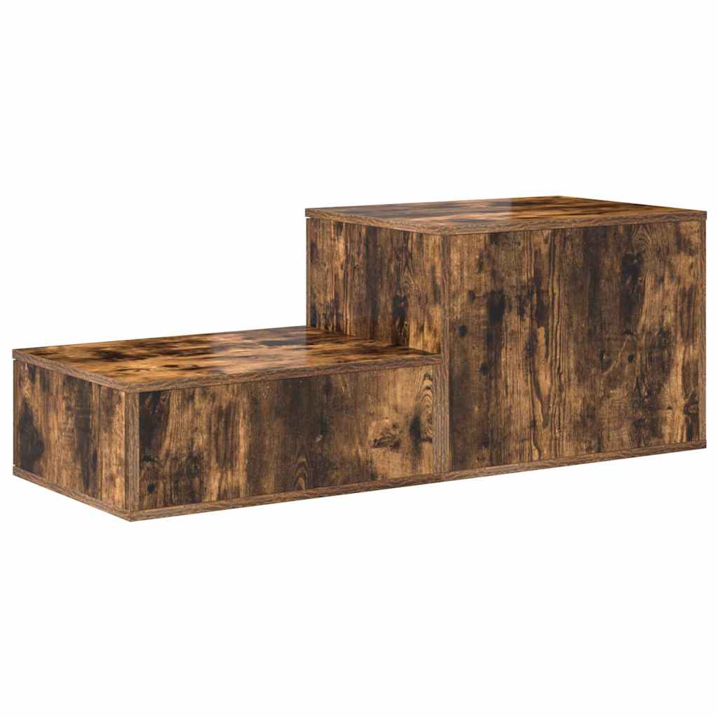 Opbevaringsskab 2 pcs Røget eg 103 x 41 x 40 cm Konstrueret træ