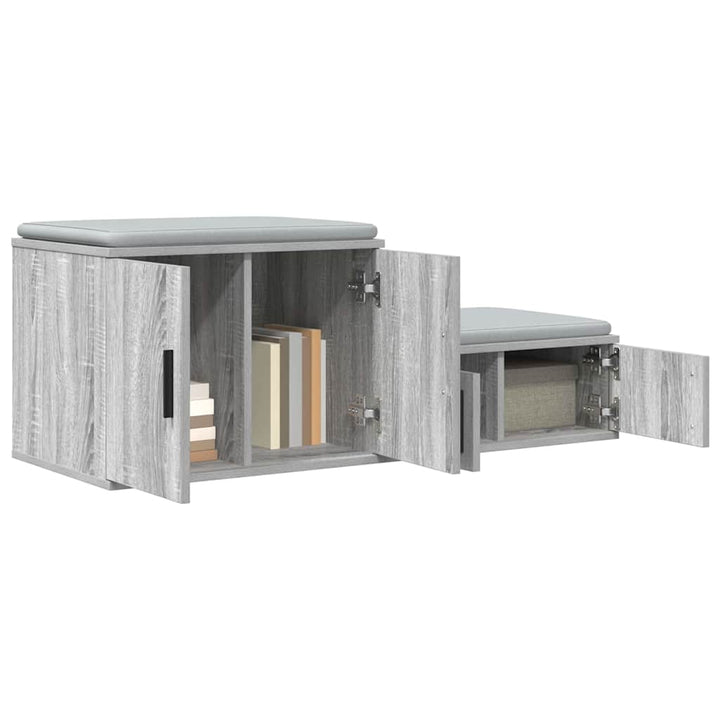 Opbevaringsskab 2 pcs Grå Sonoma 103 x 41 x 40 cm