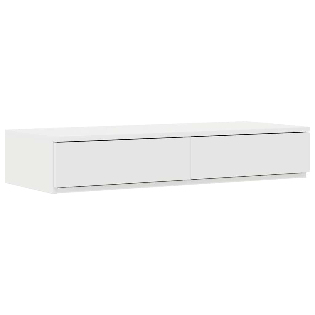 Sengeskuffer Hvid 100 x 36,5 x 16,5 cm Konstrueret træ