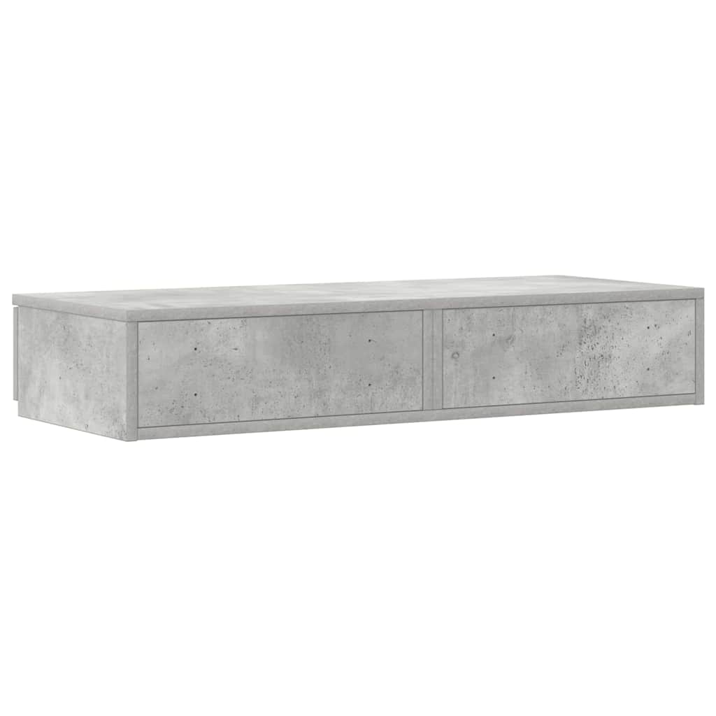 Sengeskuffer Beton Grå 100 x 36,5 x 16,5 cm Konstrueret træ