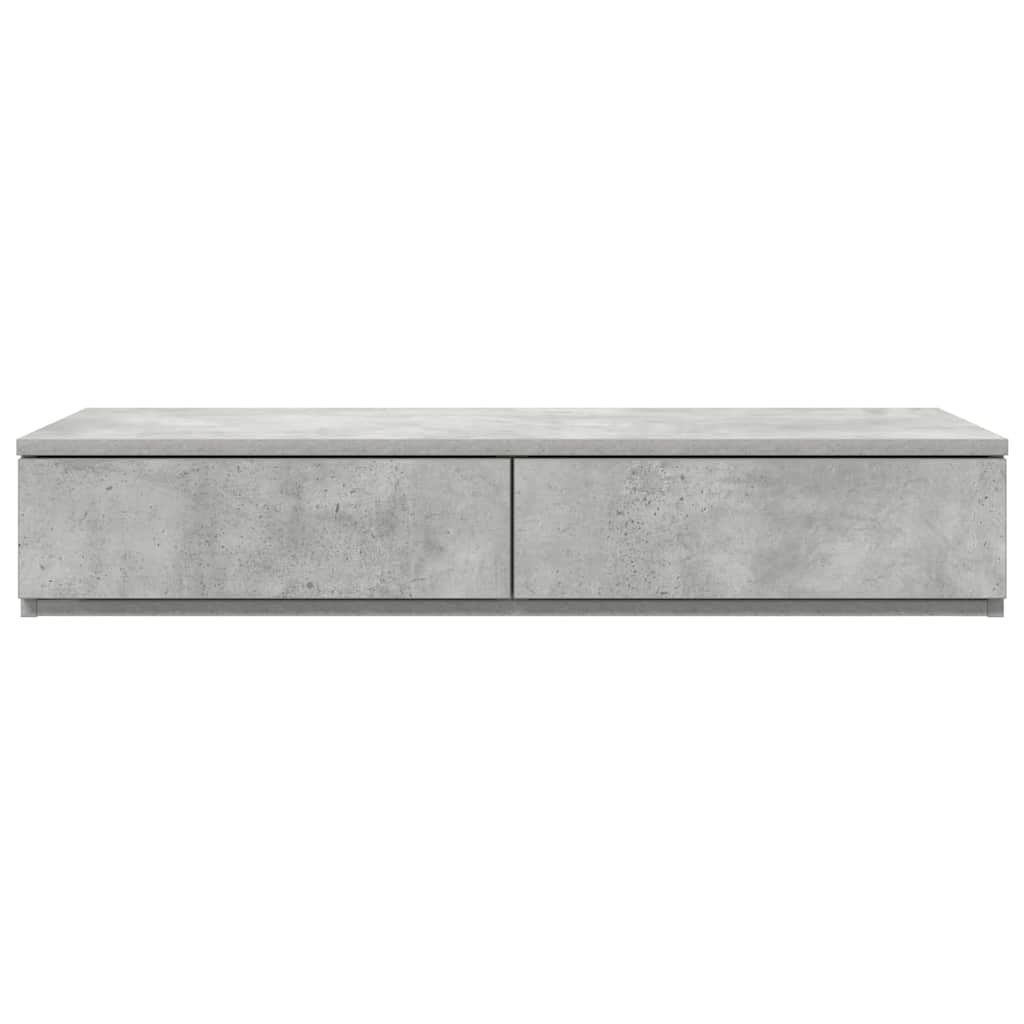 Sengeskuffer Beton Grå 100 x 36,5 x 16,5 cm Konstrueret træ