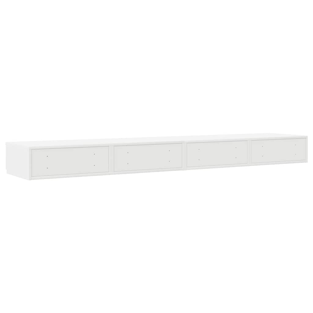 Sengeskuffer Hvid 200 x 36,5 x 16,5 cm Konstrueret træ