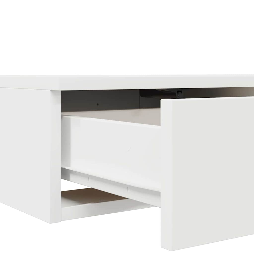 Sengeskuffer Hvid 80 x 36,5 x 16,5 cm Konstrueret træ