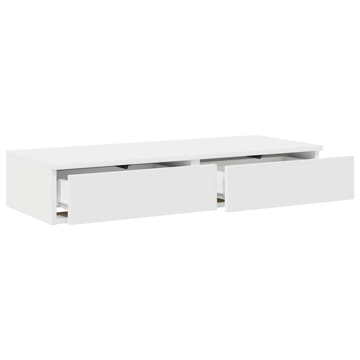 Sengeskuffer Hvid 80 x 36,5 x 16,5 cm Konstrueret træ