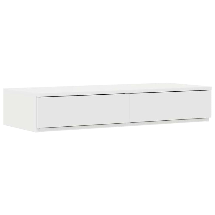 Sengeskuffer Hvid 90 x 36,5 x 16,5 cm Konstrueret træ