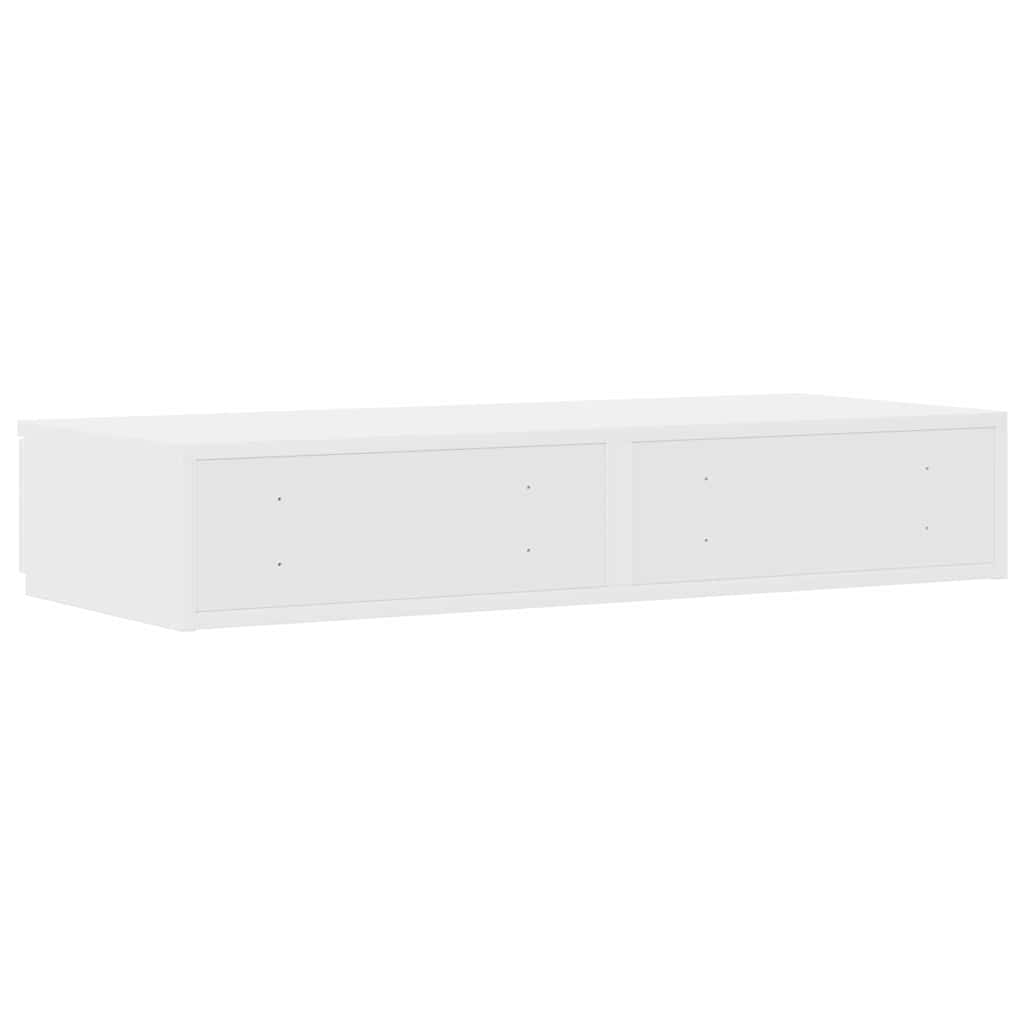 Sengeskuffer Hvid 90 x 36,5 x 16,5 cm Konstrueret træ