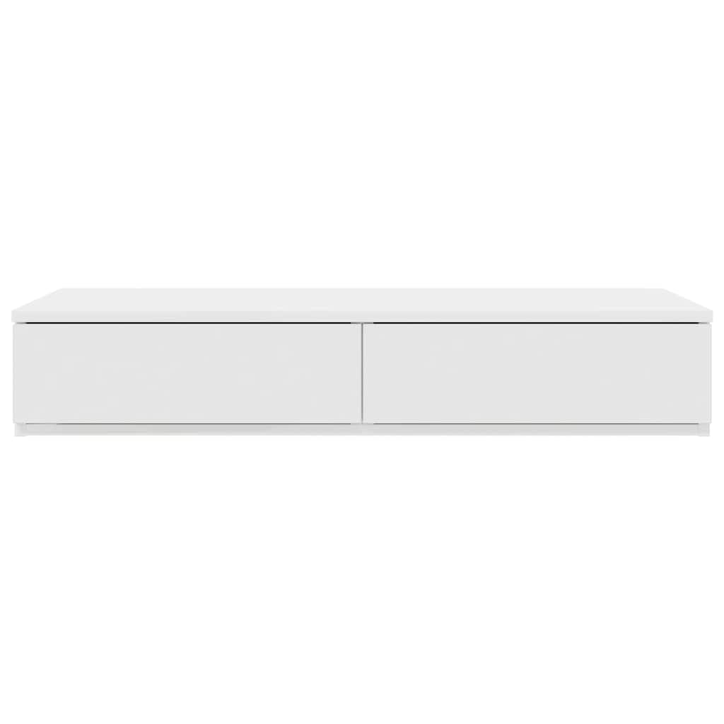 Sengeskuffer Hvid 90 x 36,5 x 16,5 cm Konstrueret træ