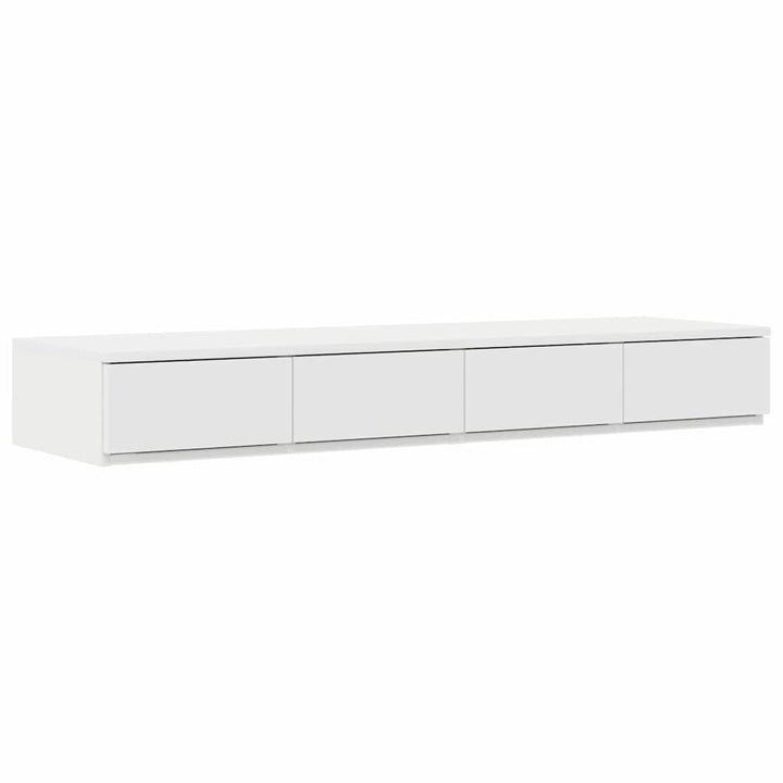 Sengeskuffer Hvid 120 x 36,5 x 16,5 cm Konstrueret træ