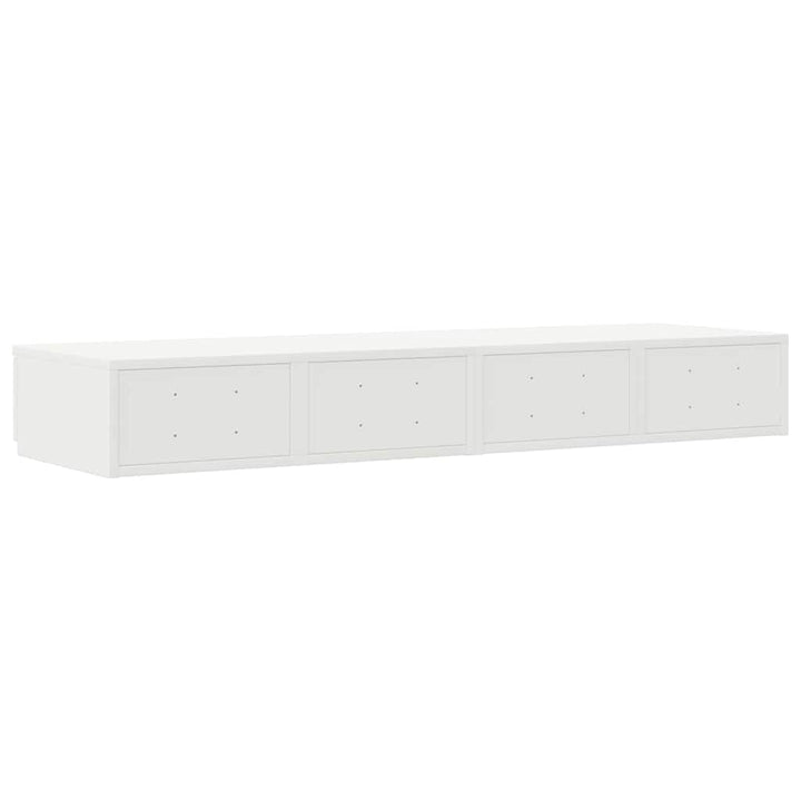 Sengeskuffer Hvid 120 x 36,5 x 16,5 cm Konstrueret træ