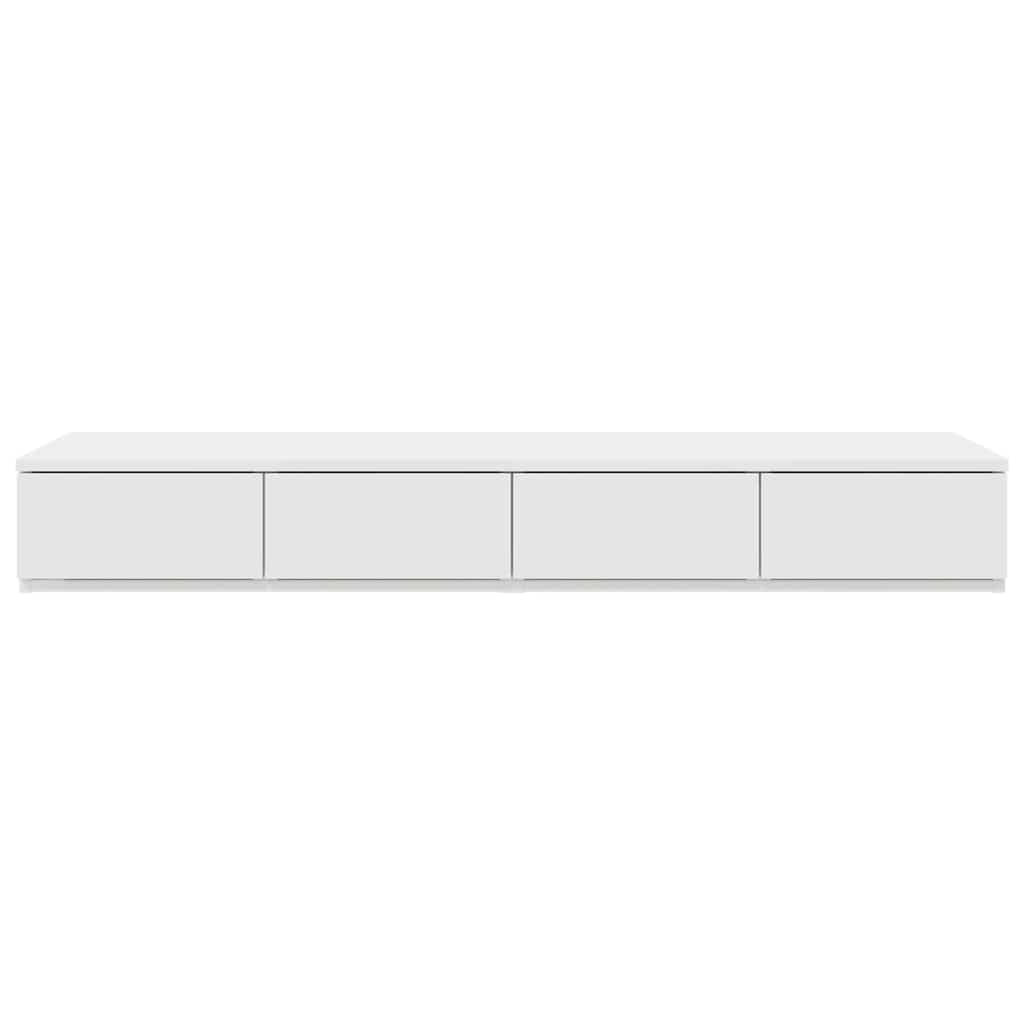 Sengeskuffer Hvid 120 x 36,5 x 16,5 cm Konstrueret træ